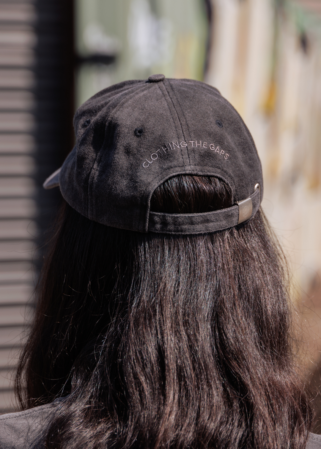 Clothing The Gaps Faded Black Always Was Always Will Be Cap — 3D Embroidery Retro Adjustable CTG Metal Clasp Aboriginal Business Narrm