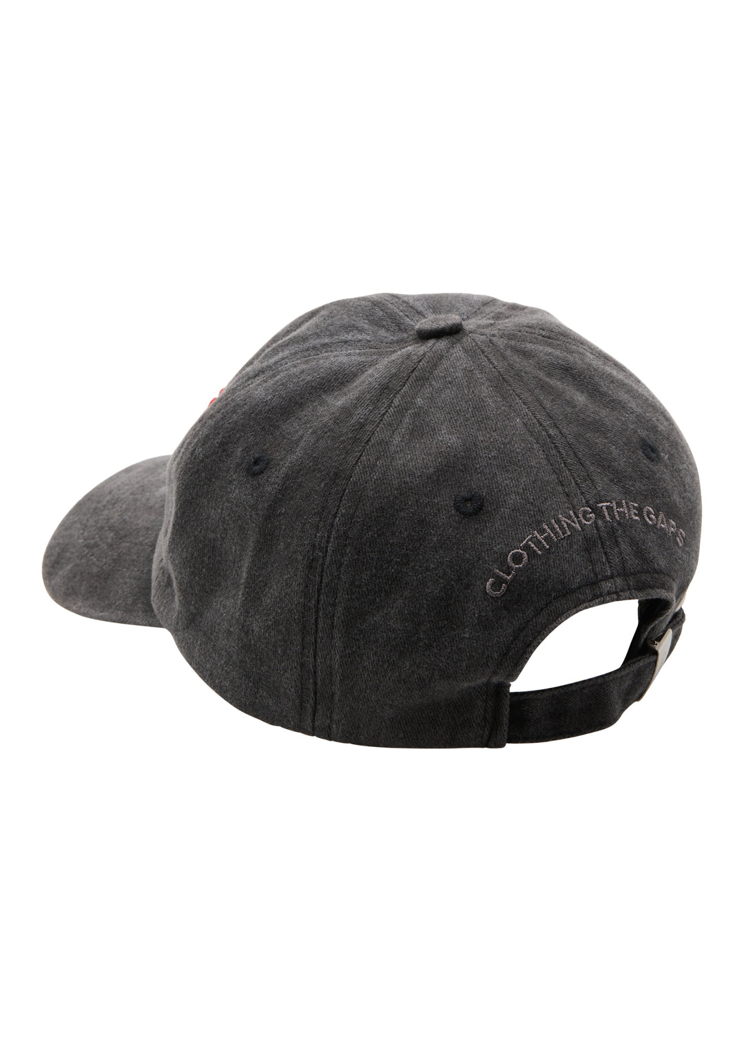 Clothing The Gaps Faded Black Legacy Cap Always Was Always Will Be — Raised 3D Embroidery Custom CTG Metal Clasp Aboriginal Business Melbourne
