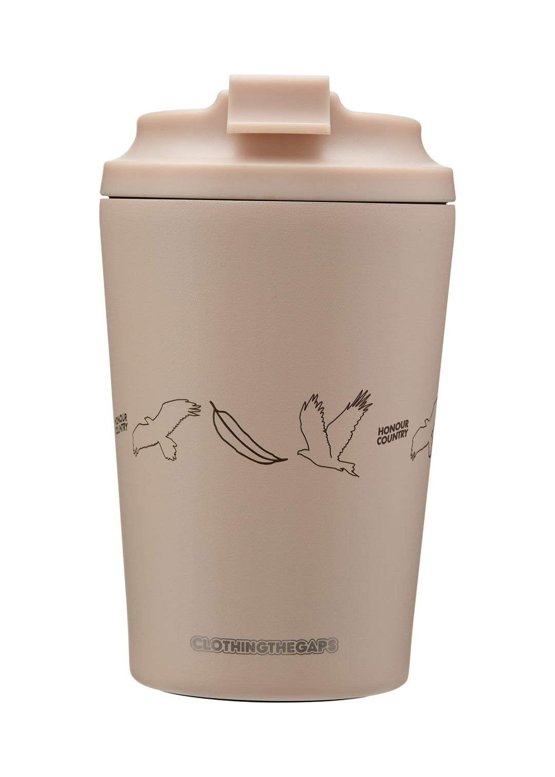 Clothing The Gaps Honour Country Cup Cream — Premium Stainless Steel Bunjil Kulin Nation Double Walled First Nations Social Enterprise