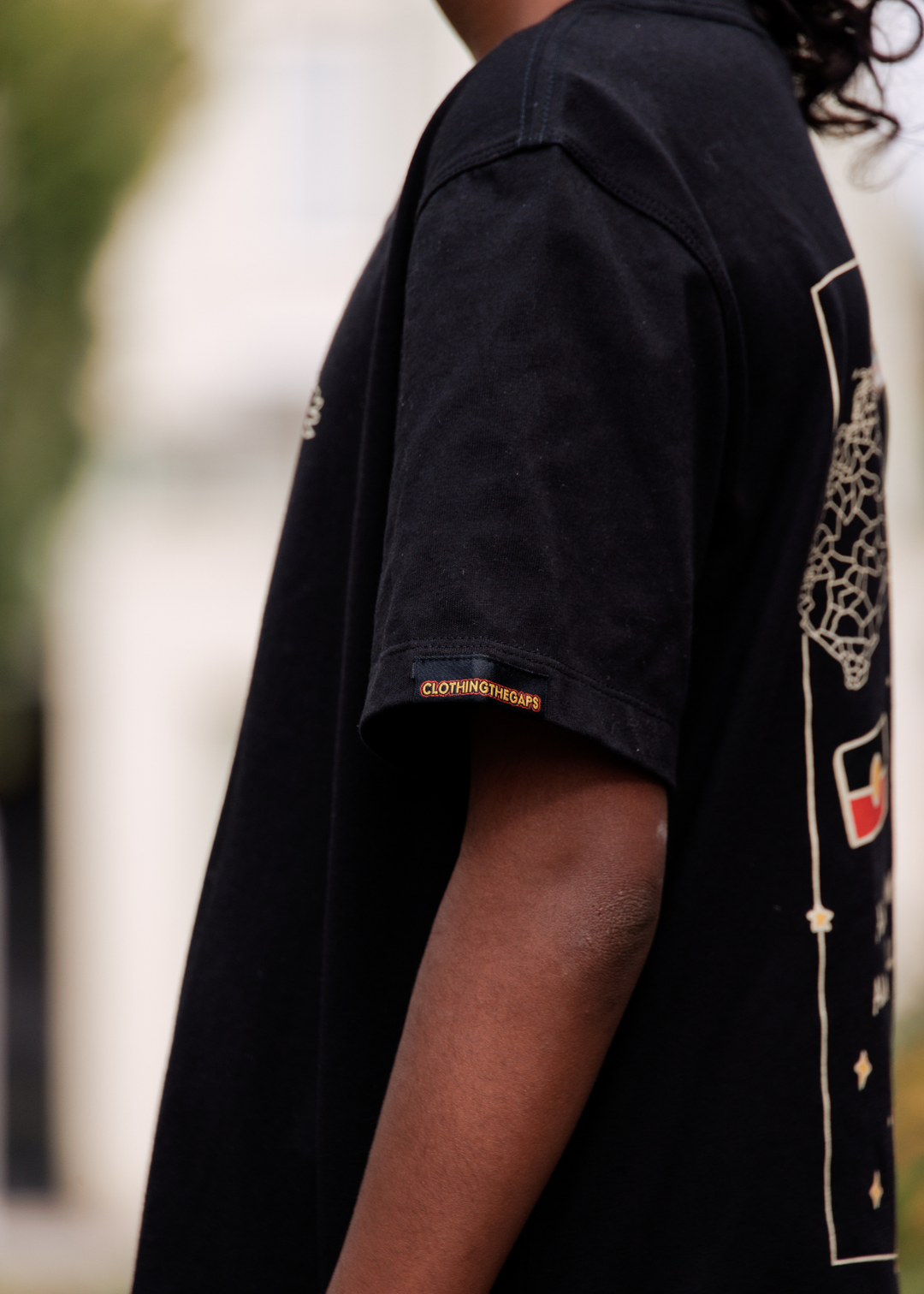 Clothing The Gaps Kids Bunjil Icon Tee Black — Bunjil Kulin Nation Aboriginal Flag Decolonised Map Wear Your Values Aboriginal Owned Melbourne
