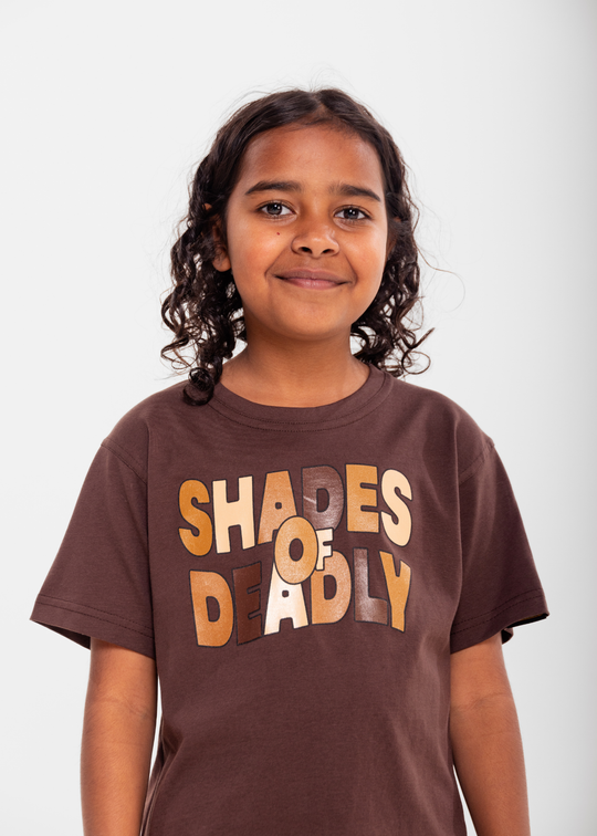 Clothing The Gaps Shades Of Deadly Mob Only Tee — First Nations Culture Identity Challenge Stereotypes Aboriginal Owned Narrm
