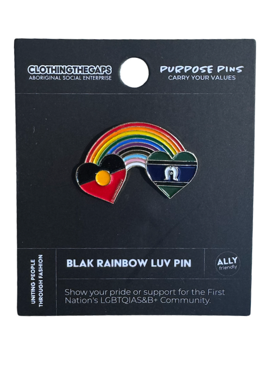 Blak Rainbow Luv Pin