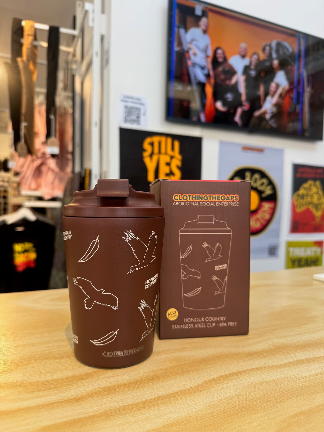 Honour Country Stainless Steel Reusable Cup 340ml / 12oz