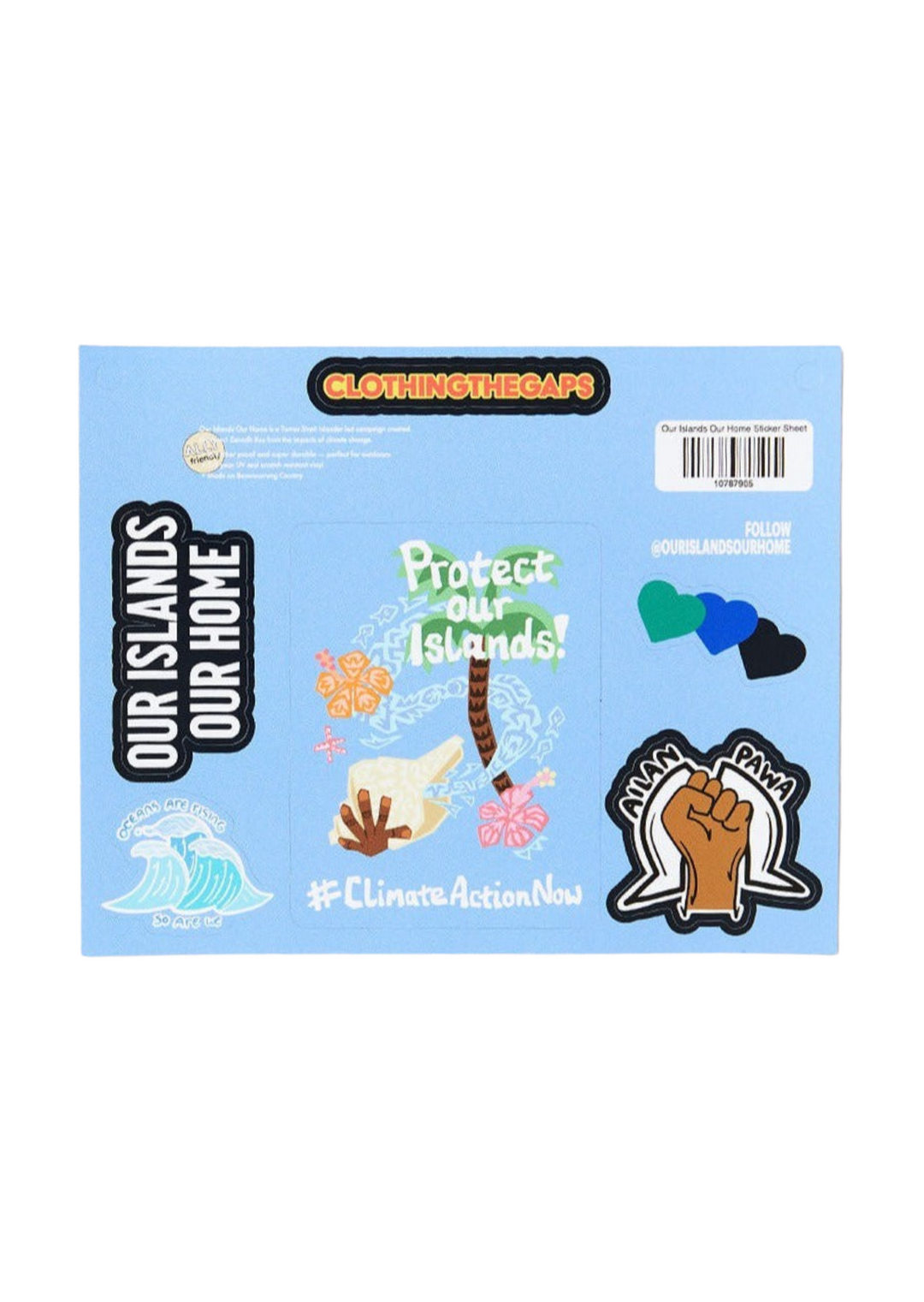 Our Islands Our Home Sticker Sheet