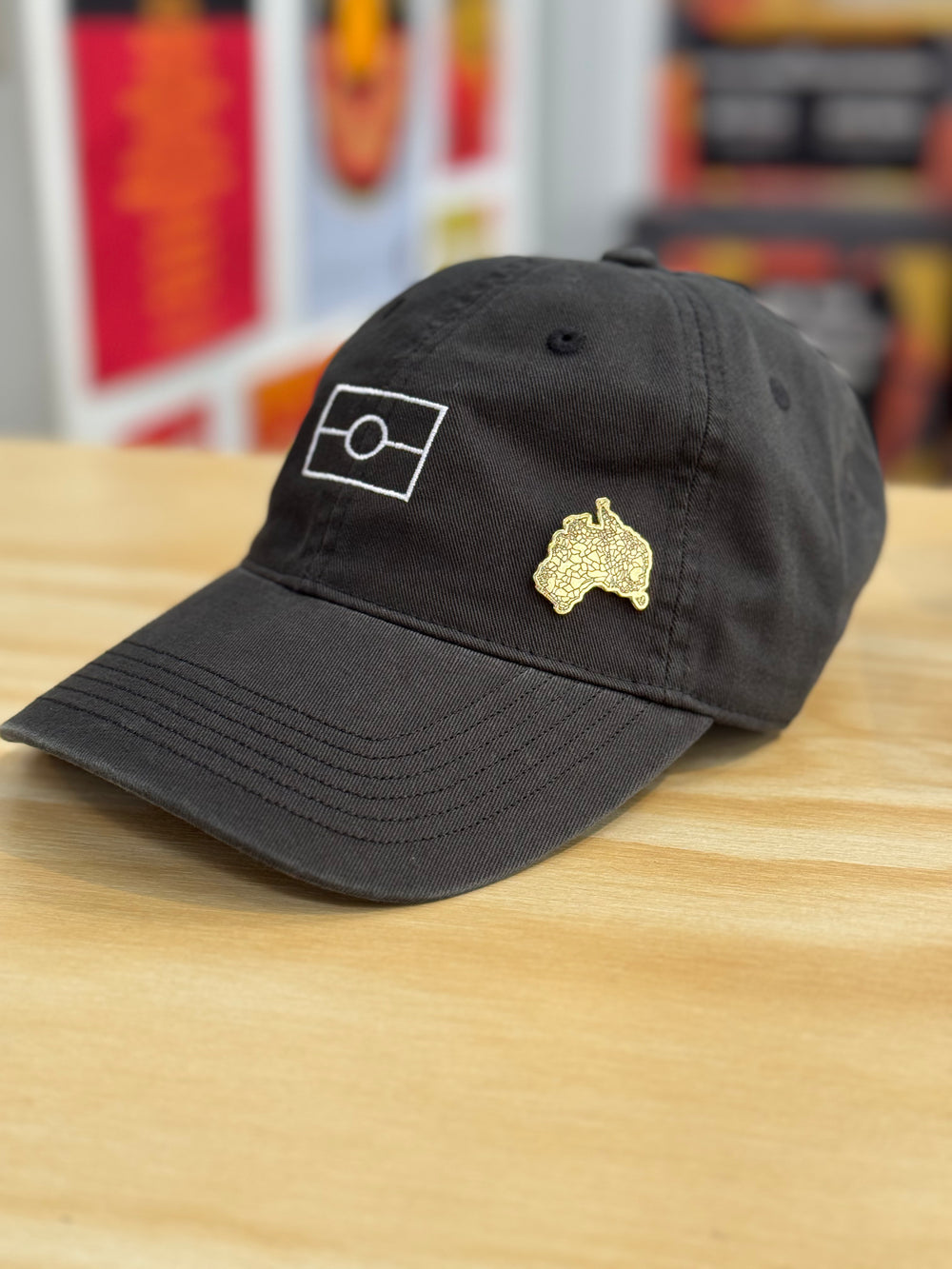Decolonised Map Pin - Black