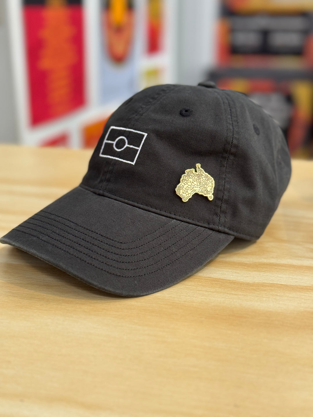 Decolonised Map Pin - Black