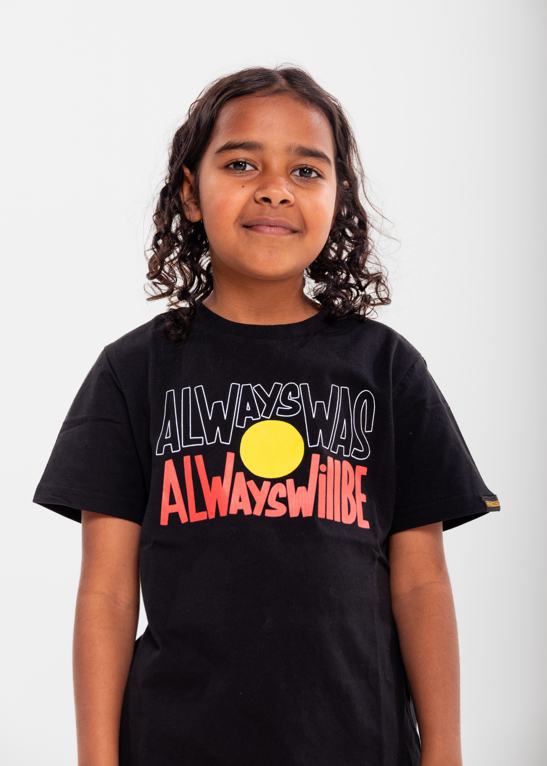 Kid Aboriginal tee — Always Was Always Will Be — Clothing The Gaps Aboriginal Flag 