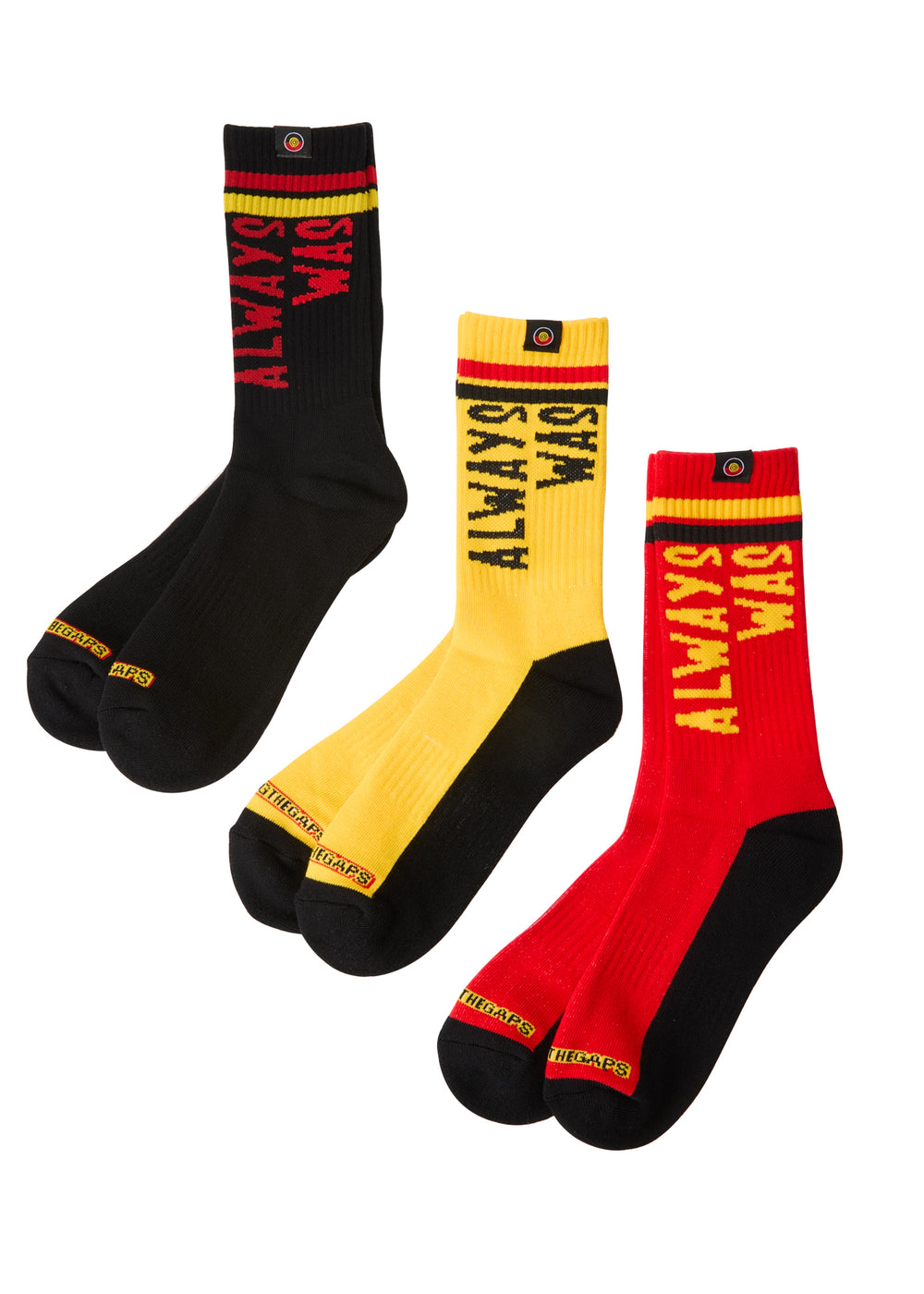 Aboriginal Sock Power Always Was Always Will Be  3 Pack Socks Clothing The Gaps