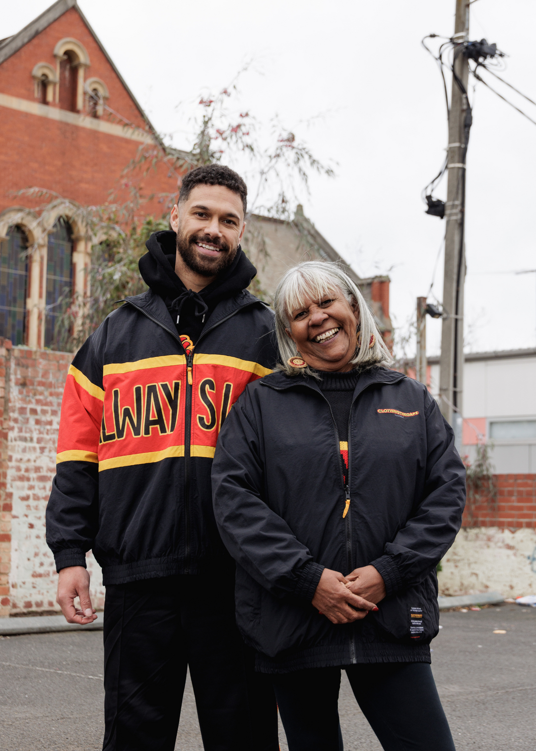  Aboriginal Spray Jacket with Always Was Always Will Be print — Clothing The Gaps