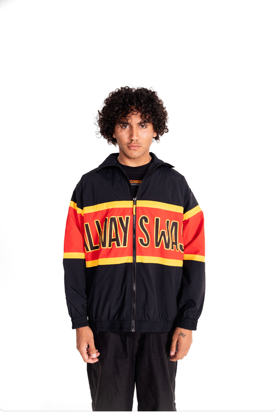  Aboriginal Spray Jacket with Always Was Always Will Be print — Clothing The Gaps
