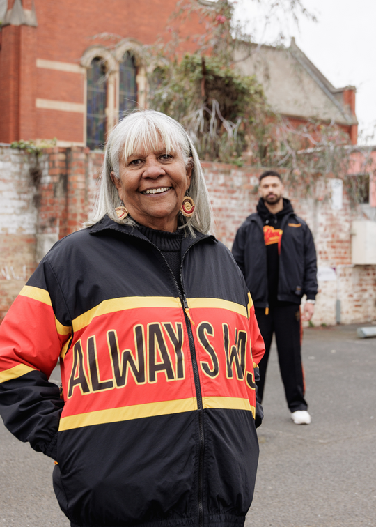  Aboriginal Spray Jacket with Always Was Always Will Be print — Clothing The Gaps