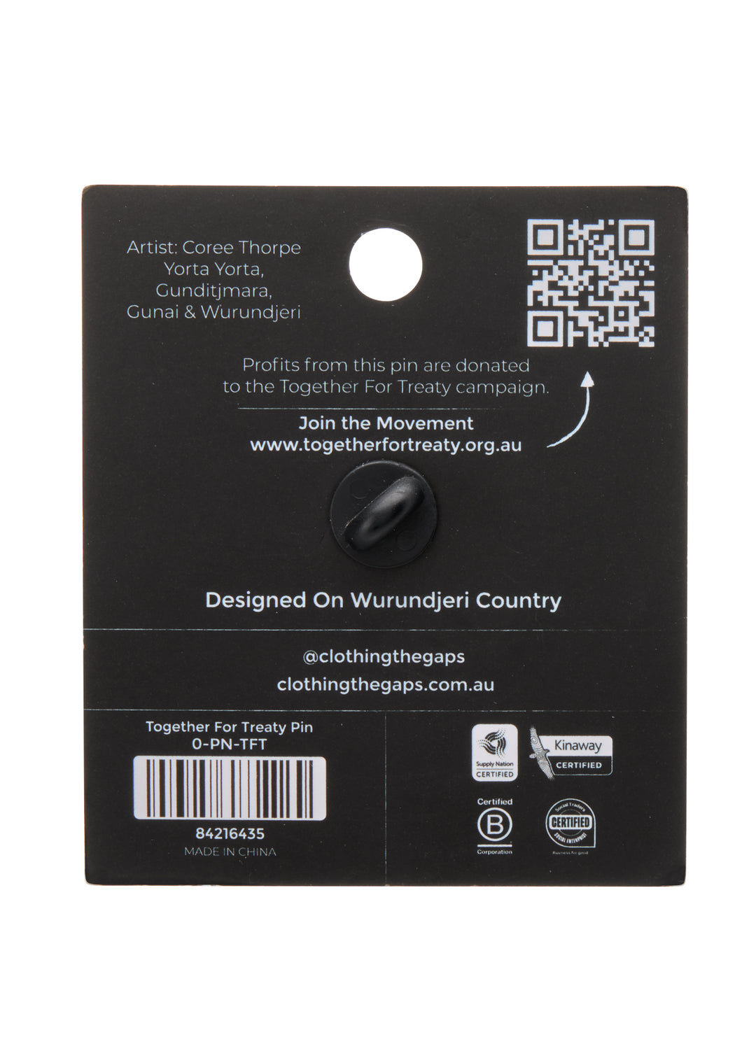 Together For Treaty Pin