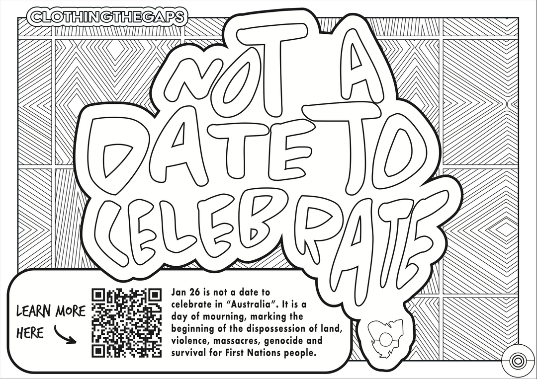 Not A Date To Celebrate colour in sheet - alternate view. Clothing The Gaps.