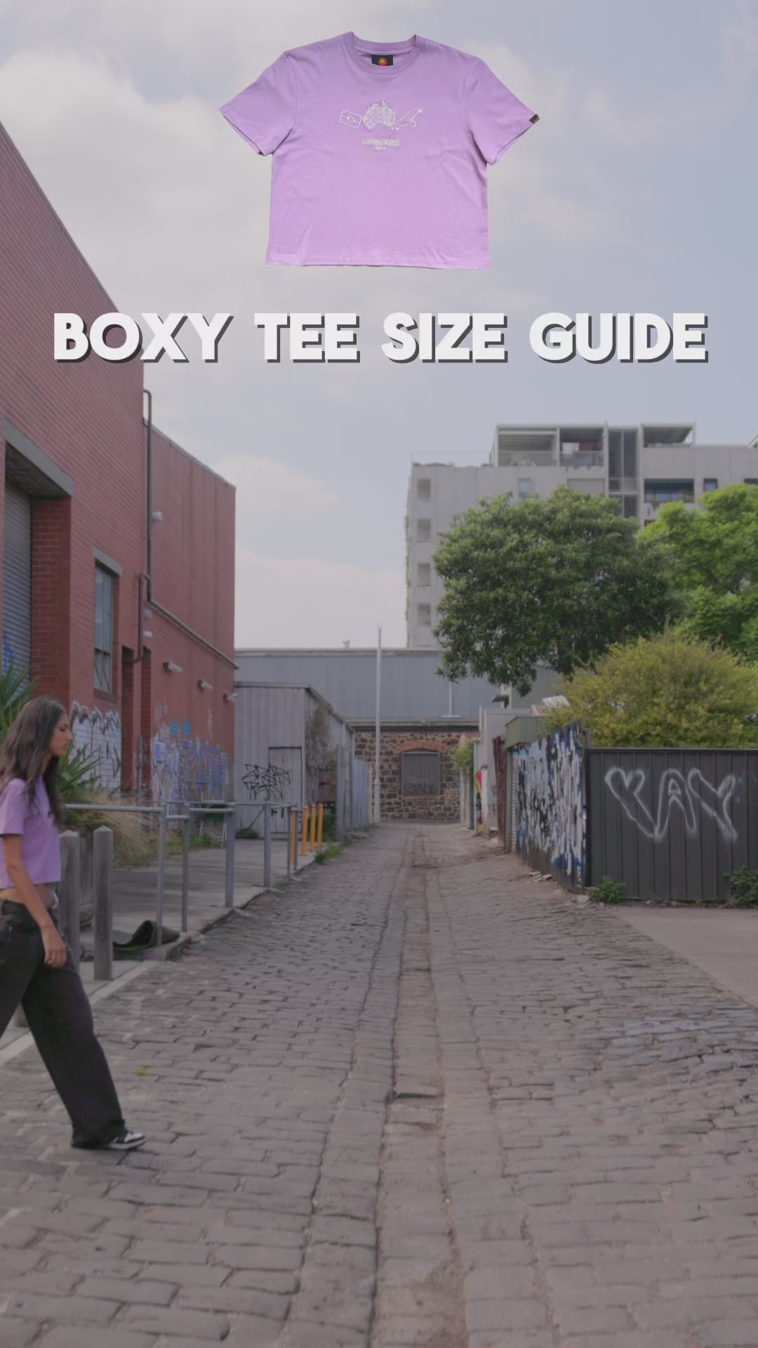 Icon Boxy Crop Tee - Lilac