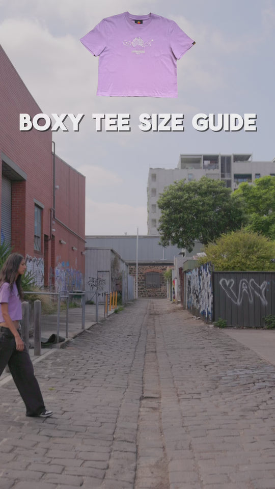 Icon Boxy Crop Tee - Lilac