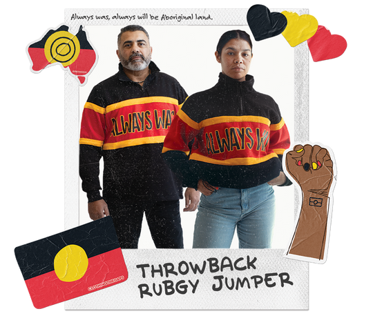 Aboriginal Jumper — Always Was Always Will Be Power Rugby Jumper — Clothing The Gaps Australian Made