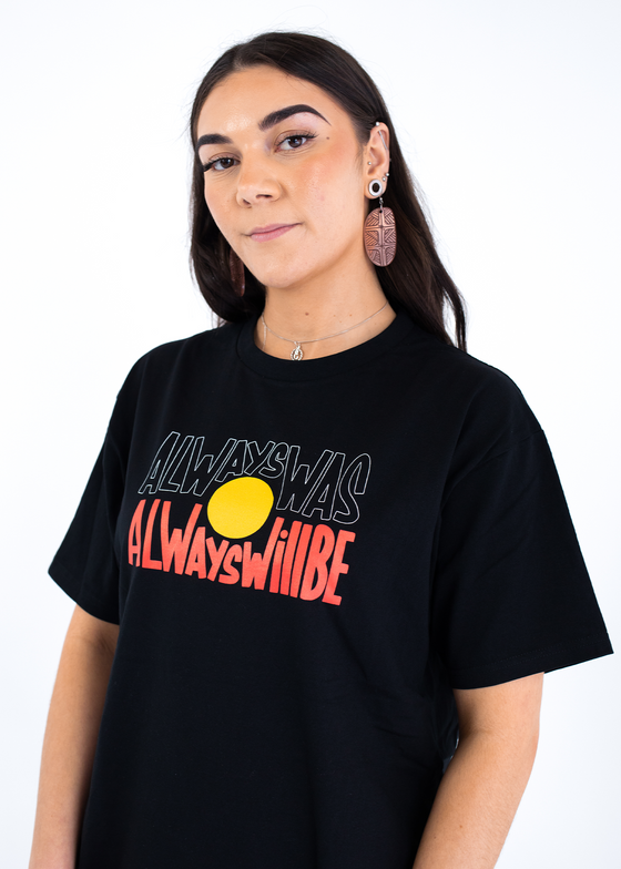 Black Short Sleeve 'Always Was, Always Will Be' Tee