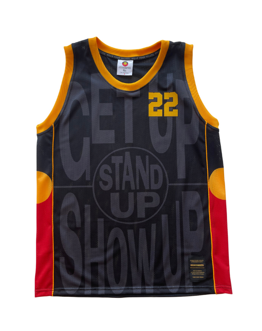 Ltd. Ed. Get Up! Stand Up! Show Up! Basketball Jersey
